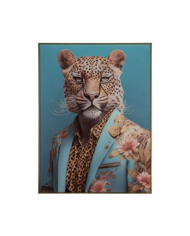 Painting Aluminium Tempered Glass 60 x 6 x 80 cm
