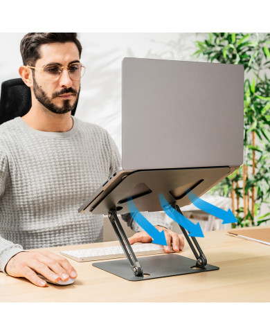 Folding and Adjustable Laptop Stand Lastan InnovaGoods
