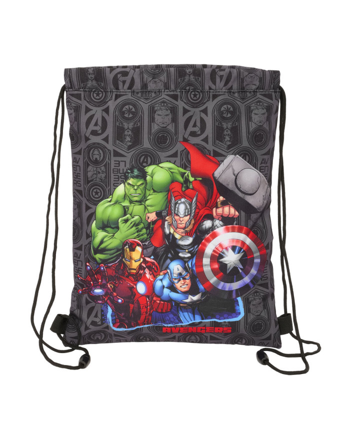 Backpack with Strings The Avengers Vendetta Black 26 x 34 x 1 cm