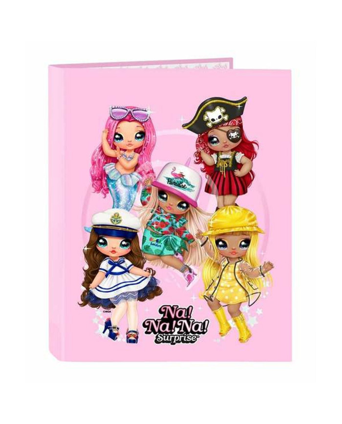 Ring binder Sparkle Na! Na! Na! Light Pink 26,5 x 33 x 4 cm