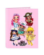 Ring binder Sparkle Na! Na! Na! Light Pink 26,5 x 33 x 4 cm