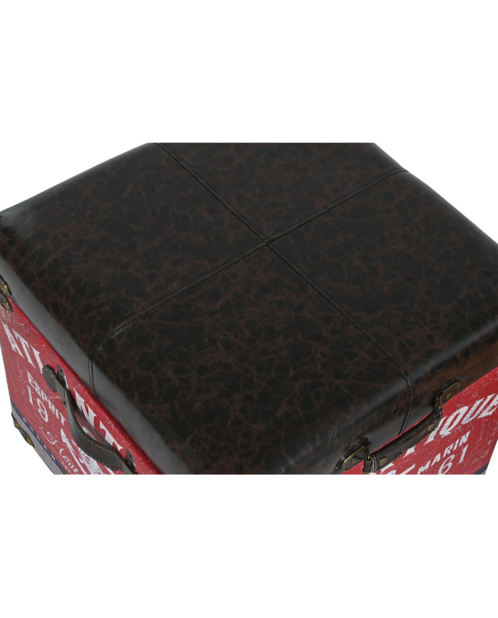 Set of decorative boxes Home ESPRIT Brown Multicolour Polyurethane Wood Vintage (3 Pieces)