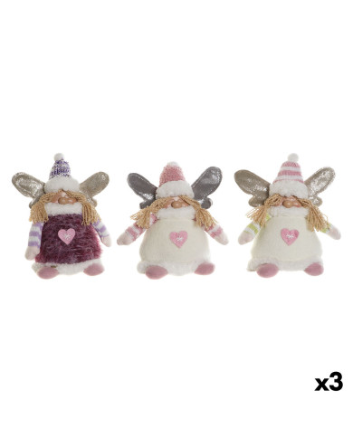 Christmas bauble DKD Home Decor Multicolour Elf 13 x 10 x 18 cm (3 Units)