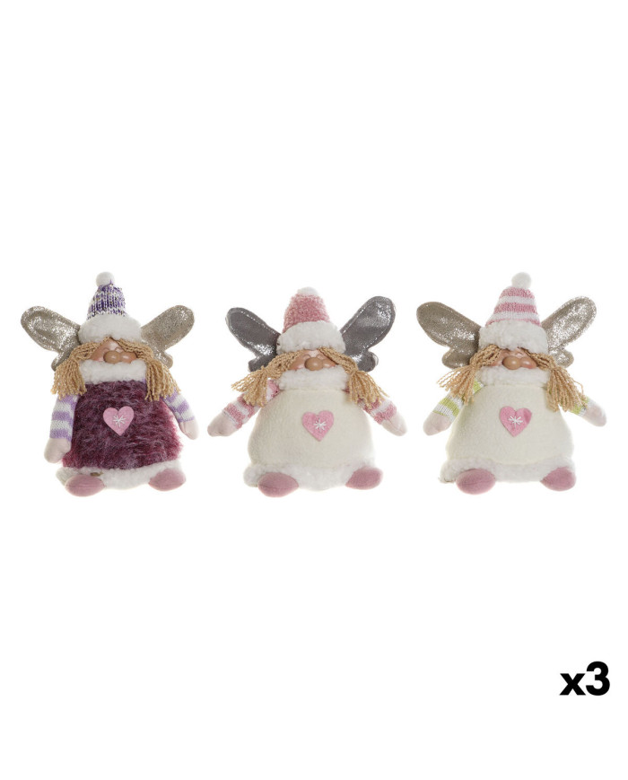 Christmas bauble DKD Home Decor Multicolour Elf 13 x 10 x 18 cm (3 Units)