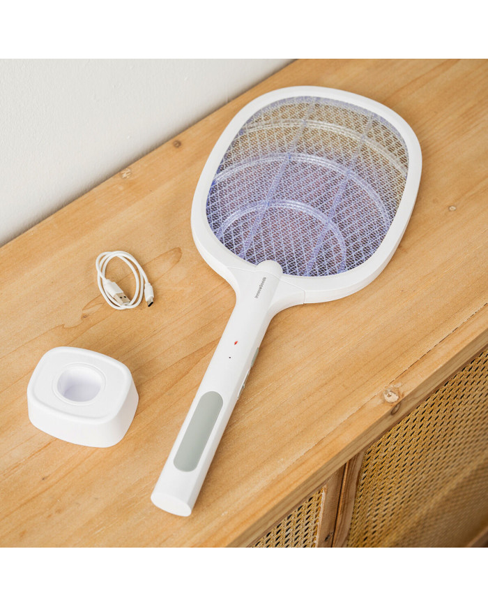 2-in-1 Rechargeable Insect Killing Racket with UV Light Elecfly InnovaGoods