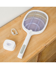 2-in-1 Rechargeable Insect Killing Racket with UV Light Elecfly InnovaGoods