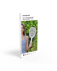 2-in-1 Rechargeable Insect Killing Racket with UV Light Elecfly InnovaGoods