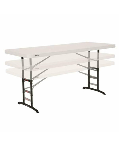 Folding Table Lifetime White Steel Rectangular (Refurbished C)