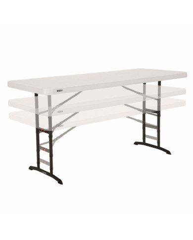 Folding Table Lifetime White Steel Rectangular (Refurbished C)
