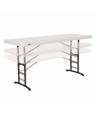 Folding Table Lifetime White Steel Rectangular (Refurbished C)