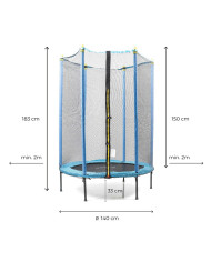 Kids Trampoline with Safety Enclosure Zuply InnovaGoods