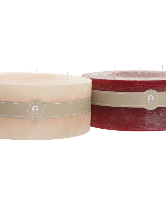 Candle Home ESPRIT Red Cream Christmas 25 x 25 x 10 cm (2 Units)