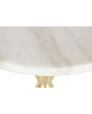 Side table Home ESPRIT White Golden 41 x 41 x 57 cm