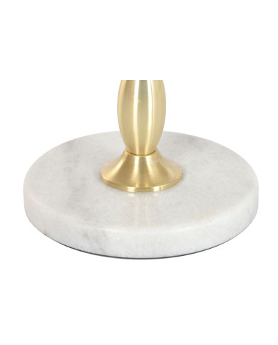 Side table Home ESPRIT White Golden 41 x 41 x 57 cm