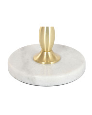 Side table Home ESPRIT White Golden 41 x 41 x 57 cm