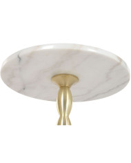 Side table Home ESPRIT White Golden 41 x 41 x 57 cm