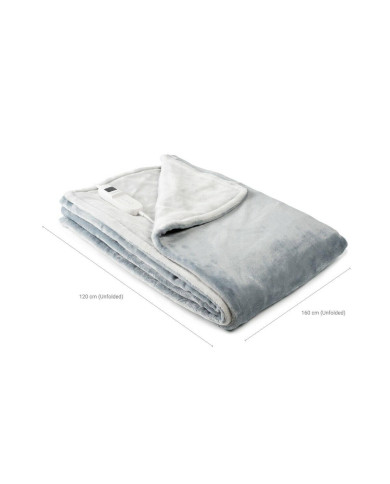 Electric Blanket Elakef InnovaGoods Grey 120 x 160 cm Polyester 160 W (Refurbished A)