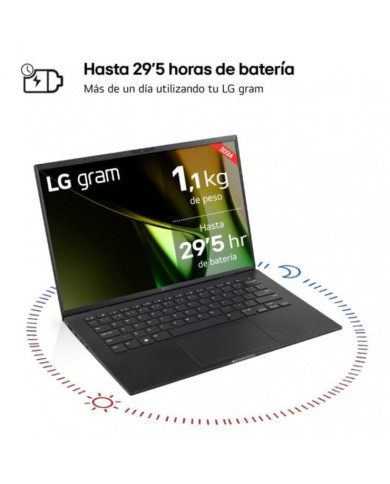 Laptop LG 14Z90S-G.AD78B Spanish Qwerty 14" 1,4 GHz Intel Core Ultra 7 155H 32 GB RAM 1 TB SSD (Refurbished A)