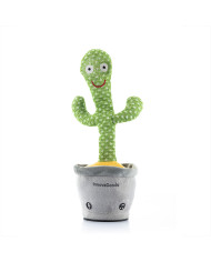 Rechargeable Dancing and Talking Cactus with Music and Multicoloured LED Cacxi InnovaGoods Green (Refurbished A)