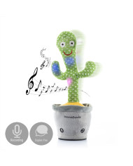 Rechargeable Dancing and Talking Cactus with Music and Multicoloured LED Cacxi InnovaGoods Green (Refurbished A)