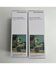 Rechargeable Dancing and Talking Cactus with Music and Multicoloured LED Cacxi InnovaGoods Green (Refurbished A)
