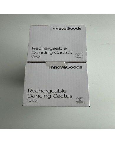 Rechargeable Dancing and Talking Cactus with Music and Multicoloured LED Cacxi InnovaGoods Green (Refurbished A)