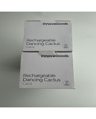 Rechargeable Dancing and Talking Cactus with Music and Multicoloured LED Cacxi InnovaGoods Green (Refurbished A)
