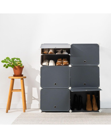 Portable Modular Shoe Cabinet InnovaGoods Grey (Refurbished A)