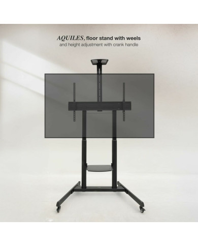 TV stand with wheels TooQ FS20406HM-B 60" 100" 120 kg 130 Kg (Refurbished A)