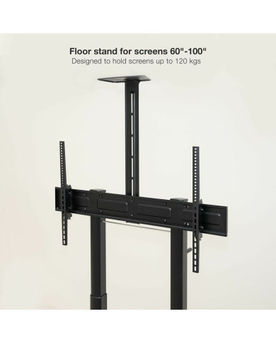TV stand with wheels TooQ FS20406HM-B 60" 100" 120 kg 130 Kg (Refurbished A)