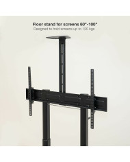 TV stand with wheels TooQ FS20406HM-B 60" 100" 120 kg 130 Kg (Refurbished A)