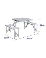 Picnic table Marbueno Multicolour Aluminium (Refurbished B)