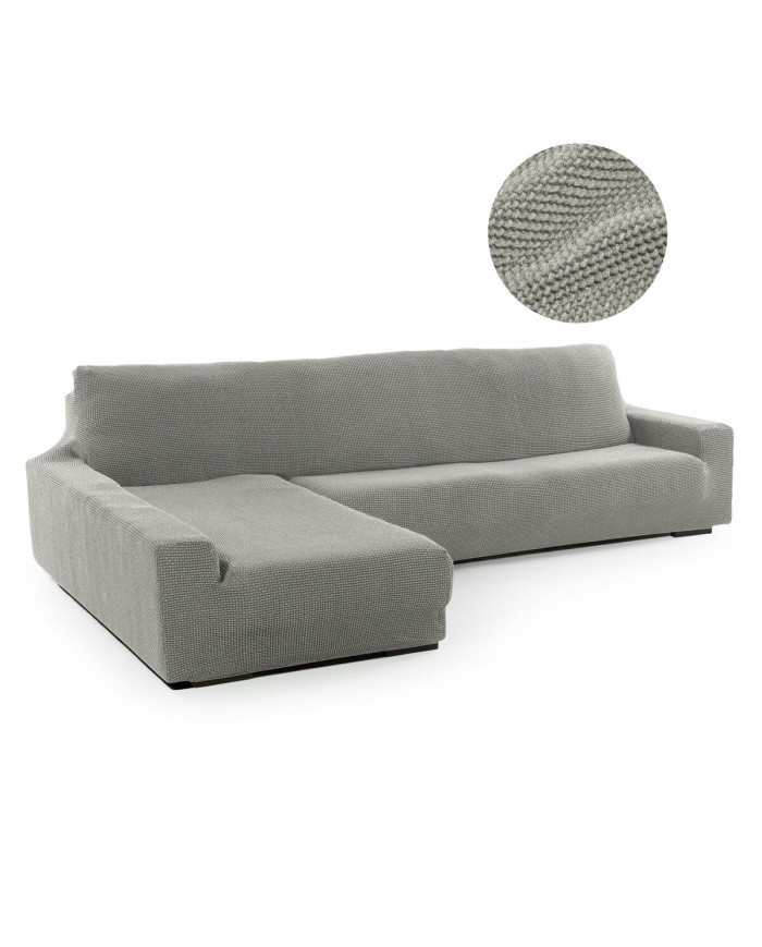 Left long arm chaise longue cover Sofaskins NIAGARA Grey (Refurbished B)