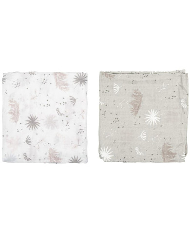 Muslin Pirulos 548 FLAMINGO 385 01 White 2 Pieces