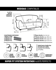 Sofa Cover Sofaskins NIAGARA Green (Refurbished C)