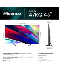 Smart TV Hisense 43A79KQ 4K Ultra HD 43" LED HDR D-LED QLED (Refurbished B)
