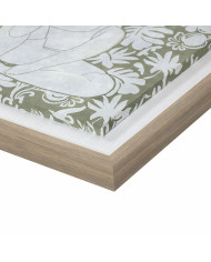 Canvas DKD Home Decor Wood Floral (2 Units) (Refurbished D)