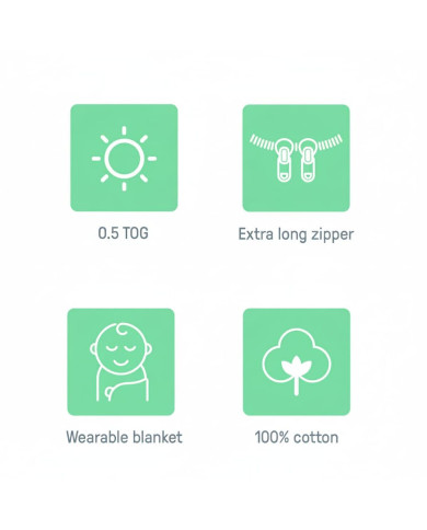 Baby Sleeping Bag Ingenuity Cotton 3-6 Months