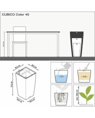 Planter Lechuza 13158 40 x 40 x 75 cm Board polypropylene Plastic Bucket