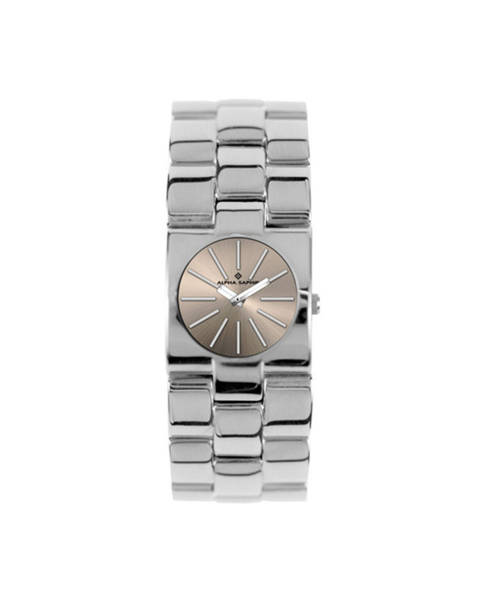 Unisex Watch Alpha Saphir 271K Beige Silver
