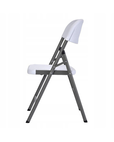 Marbueno Folding Chair Resin White 44x53x83 cm Catering, Beach & Camping 10531