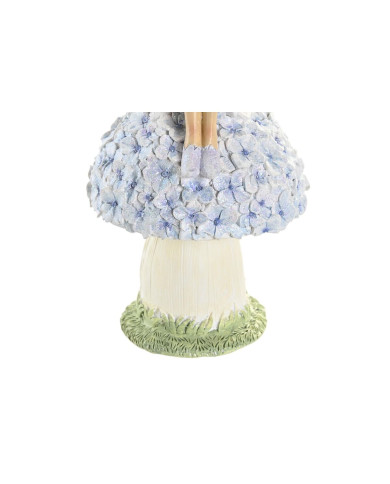 Decorative Figure DKD Home Decor Blue Pink Lilac Fairy 9,5 x 8 x 17 cm (3 Pieces)