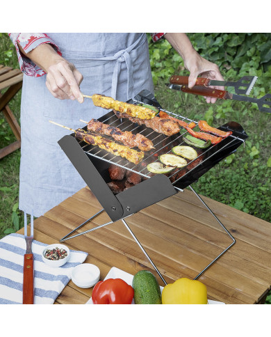 Mini Folding Portable Barbecue for Charcoal Foldecue InnovaGoods