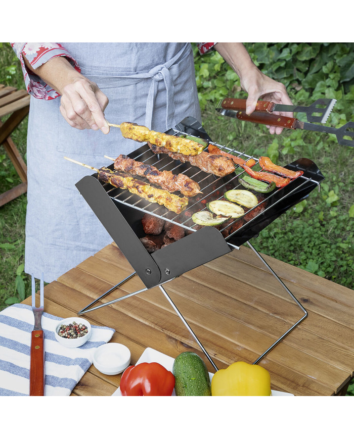 Mini Folding Portable Barbecue for Charcoal Foldecue InnovaGoods
