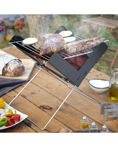 Mini Folding Portable Barbecue for Charcoal Foldecue InnovaGoods