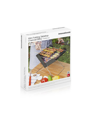 Mini Folding Portable Barbecue for Charcoal Foldecue InnovaGoods