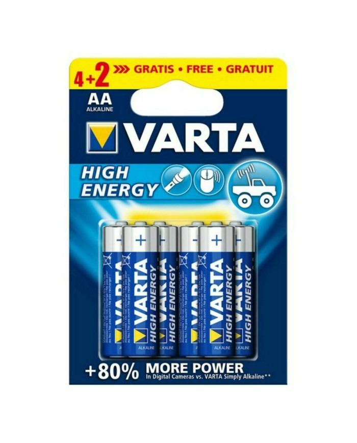 Alkaline Batteries Varta 4906121436 1,5 V 1.55 V AA (6 Pieces)