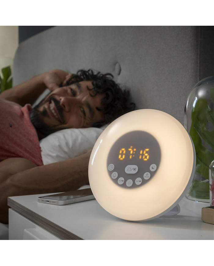 Rechargeable Sunrise Alarm Clock with Speaker Sunrilk InnovaGoods