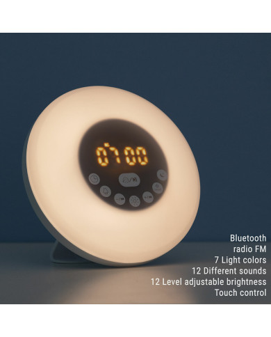 Rechargeable Sunrise Alarm Clock with Speaker Sunrilk InnovaGoods