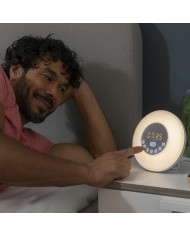 Rechargeable Sunrise Alarm Clock with Speaker Sunrilk InnovaGoods